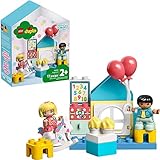 LEGO 10925 DUPLO Spielzimmer-Spielbox, Lernspielzeug, Puppenhaus mit großen Bausteinen, Spielzeug für Kleinkinder ab 2 Jahre