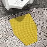 1Stück Urinal Matte Antimikrobielle Urinalmatten rutschfeste Badezimmer-Urinmatte, Bodenmatte, saugfähige WC-Urin-Matten für männliche Urinale odor-eliminating Mats(Size:50x60cm,Color:Gelb,)