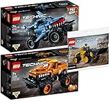 LEGO Technic 3er Set: 42134 Monster Jam Megalodon, 42135 Monster Jam EL Toro Loco & 30433 Radlager