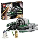 LEGO 75360 Star Wars Yodas Jedi Starfighter Bauspielzeug, Clone Wars Fahrzeug-Set mit Meister Yoda-Minifigur, Lichtschwert und Droide R2-D2-Figur