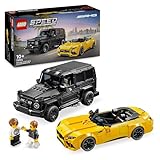 LEGO Speed Champions Mercedes-AMG G 63 & Mercedes-AMG SL 63, Bauset mit 2 Spielzeug-Autos und 2 Fahrer-Minifiguren, Geschenk für Jungen und Mädchen 76924