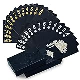 CCLIFE Spielkarten 2 Decks Pokerkarten Playing Cards Profi Poker Wasserdichtes Plastik