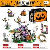 Ferdiiz Halloween-Advents-Blindschachtel Weihnachten Block Spielzeug Set, Weihnachten Zahl Bild Block Set, Weihnachten Spielzeug Geschenke für Erwachsene, Block-Liebhaber