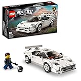 LEGO Speed Champions Lamborghini Countach Bausatz für Modellauto, Auto-Spielzeug mit Cockpit für 2 Figuren, Rennauto als Geschenk für Kinder, Jungen und Mädchen ab 8 Jahre 76908