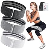 Resistance Bands, Fitness Bands, Hip Resistance Bands Set with Strong Elasticity, Tensile Strength, Non-Slip Training Band, for HIPS, Legs, Pilates, Yoga, Strength Training