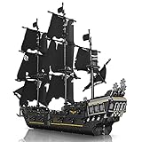 Generic Pirate Ship Technology Bausteine, Black Pearl Schiffsmodell, Segelschiff Spielzeug Modulare Gebäude für Erwachsene und Kinder, Klemmbausteine Kit Kompatibel mit Lego 2868 Teile