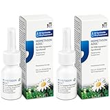 MOMETASON ADGC® 2x10g – Heuschnupfenspray m. 120 Sprühstößen – Nasenspray zur Linderung von Allergie Symptomen wie Schnupfen, verstopfter, laufender Nase, Juckreiz und Niesen - macht nicht müde