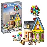 LEGO Disney and Pixar Carls Haus aus „Oben“, baubares Spielzeug mit Luftballons, Carl, Russell und Dug-Figuren, 100. Jubiläum-Set von Disney, ikonische Geschenk-Idee 43217