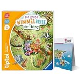 Ravensburger tiptoi Buch - Die große Wimmelreise der Tiere + Kinder Weltkarte | 4-7 Jahre
