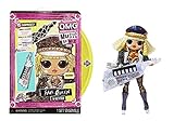 L.O.L. Surprise! OMG Remix Rock FAME QUEEN Modepuppe mit 15 Überraschungen - mit Keytar, Outfit, Schuhen, Bürste, Puppenständer, Songtext-Magazin & Plattenspieler-Paket - Für Mädchen ab 4+ Jahren