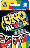 Mattel Games HHL33 - UNO All Wild Kartenspiel mit 112 Karten, Reisespiel, Kinderspiel, Familienspiel und Gesellschaftsspiel, ab 7 Jahren