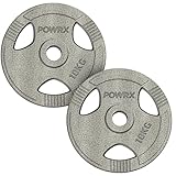 POWRX Olympia Gewicht Hantelscheiben 2,5-40 kg | 2er Set ideal für Kurzhanteln und Langhanteln mit Durchmesser 50 mm (10)