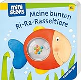 Meine bunten Ri-Ra-Rasseltiere – Rasselbuch für Kinder ab 6 Monaten, Baby-Buch, Spielbuch: Ab 6 Monaten (ministeps Bücher)