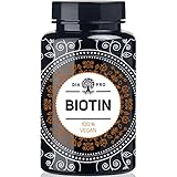 DiaPro® 365 Stück Hochdosierte Biotin-Tabletten mit 10 mg Biotin pro Tablette Auch als Vitamin B7 bzw. Vitamin H bekannt Jahresvorrat. 100% Vegan Laborgeprüft