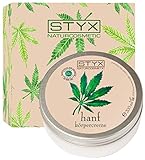 STYX© BIO Hanf-SALBE (200ml) HANF-Creme Natur • CBD Creme hochdosiert mit Bio-Hanföl Shea Butter Algen-Extrakt Vitamin E •Universal für Haut Gesicht Körper