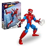 LEGO Marvel Spider-Man Figur, voll bewegliches Action-Spielzeug, sammelbare Superhelden-Actionfigur, Fanartikel für Fans der Filme, Geschenk für Jungen und Mädchen 76226