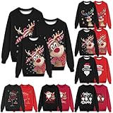 Ugly Christmas Sweater,Ugly Christmas Pullover Stitch Pullover mädchen kuscheldecke personalisiert Weihnachtspullover Herren XXL one Piece Hoodie Stitch Pyjama Weihnachts Pulli kapuzendecke Damen