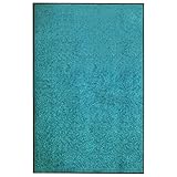 Juroupi Fußmatte Waschbar Cyan 120x180 cm FußMatten FüR Aussen Door Mat Fussabstreifer Innenbereich Floor Mat Outdoor FußMatte