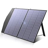 ALLPOWERS Faltbares Solarpanel 100W Solarmodul Speziell für Tragbare Powerstation und Outdoor Solargenerator Hoch Leistung Akku für Camping Garten Laptop, Schwarz