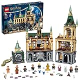 LEGO Harry Potter Hogwarts Kammer des Schreckens Set, Schloss-Spielzeug mit Goldener Voldemort-Minifigur, Basilisk-Tierfigur und ikonischen Räumen wie die Große Halle, Geschenkidee für Kinder 76389