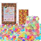 MestectPET WasserPerlen Set 50000 Stück & 5000 Stück Groß Gelperlen Bunte,Wasserperlen für Pflanzen Ungiftig Wiederverwendbare, Water Beads für Pflanzen, Dekoration, Basteln und Vasenfüllern