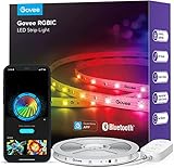 Govee RGBIC LED Strip 10m, Bluetooth LED Streifen, Segmentcontrol, Musik Sync, 64 Szenenmodus, Steuerbar via App-Steuerung,Farbwechsel, Geeignet für Zuhause Schlafzimmer Gaming 10M