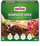 Substral Blumenerde Kompakte Blumenerde, Kokoserde für alle Pflanzen, in praktischem Quellbeutel, 10 L, Grün