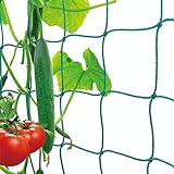 Premium Ranknetz mit großer Maschenweite für den perfekten Wachstum von Tomaten, Gurken und Kletterpflanzen Das Optimale Rankhilfe Netz für Garten und Gewächshaus - Maschnweite (10cm), Größe: 2,5 x 2m