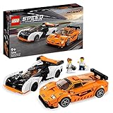 LEGO Speed Champions McLaren Solus GT & McLaren F1 LM, 2 ikonische Rennwagen Spielzeuge, Hypercar Modellbausatz, Auto-Sammlerstück, Geschenkidee 76918