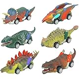 Dariokki Dinosaurier-Spielzeug zum Zur¨¹Ckziehen, Dinosaurier-Spielzeugauto f¨¹r Kinder, Kleinkinder, 3-12 Jahre, M?Dchen, Dino-Spielzeug, Spielset, Kindergeschenke