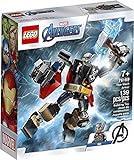 LEGO Marvel Avengers Classic Thor Mech Armor 76169 Cool Thor Hammer Playset; Superhero Building Toy for Kids, New 2020 (139 Pieces)