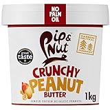 Pip & Nut - Knuspringe Erdnussbutter (1kg) | Kein Palmöl, ohne Zuckerzusatz, ein natürliches Produkt, vegan und Einzelner Ursprung Hi-Oleic Erdnüsse