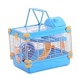 Supvox 1 Satz Schlosshamsterkäfig Hamsterkäfige Kleiner Haustierkäfig Hamster-lebensraumkäfig Kleintiertransporter Stylischer Hamsterkäfig Tragbares Für Kleine Haustiere Eisendraht