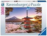Ravensburger Puzzle 17090 Kirschblüte in Japan 1000 Teile Puzzle, Landschaftspuzzle mit Japan-Motiv