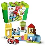 LEGO DUPLO Deluxe Steinebox, Lernspielzeug für Mädchen und Jungen zum Bauen, Steine mit Aufbewahrungsbox, Kreativbox für Babys und Kleinkinder von 1,5-3 Jahre, Geschenk-Set und Babyspielzeug 10914