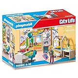 PLAYMOBIL City Life 70988 Jugendzimmer, Spielzeug für Kinder ab 4 Jahren