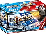 PLAYMOBIL City Action 70899 Polizei-Mannschaftswagen, Mit Licht und Sound, Spielzeug für Kinder ab 4 Jahren