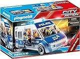 PLAYMOBIL City Action 70899 Polizei-Mannschaftswagen, Mit Licht und Sound, Spielzeug für Kinder ab 4 Jahren