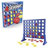 Hasbro Gaming 4 gewinnt Strategiespiel, Brettspiel für 2 Spieler, Unendlicher Spielspaß mit Freunden und Familie, Perfekt als Partyspiel und für Multiplayer-Spaß, Geschenk für Kinder ab 6 Jahren