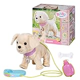 BABY born, Hund, My Lucky Dog, BABY born Hund mit Funktion inklusive Halsband, Anhänger, Leine, Flasche und Knochen, 829417, Zapf Creation.