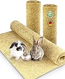 Nagerteppich aus 100% Hanf, 150 x 80cm, 5mm dick, Hanfteppich für alle Arten Kleintiere, Hanfmatte Nagermatte Nager-Teppich Bodenabdeckung (1 Stück)