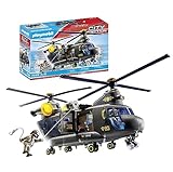 PLAYMOBIL City Action 71149 SWAT-Rettungshelikopter, detailreicher SWAT-Rettungshelikopter mit Licht- und Soundmodul, Spielzeug für Kinder ab 5 Jahren