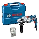 Bosch Professional Schlagbohrmaschine GSB 20-2 (850 Watt, Leerlaufdrehzahl 3.000 min-1, mit Zubehörset, in L-Case)