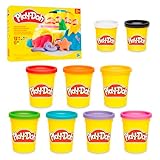 Play-Doh Fantastische Farben mit 9 Dosen, zum Kneten & Spielen für Kinder