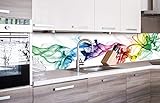 DIMEX Küchenrückwand Folie selbstklebend Rauch | Klebefolie - Dekofolie - Spritzschutz für Küche | Premium QUALITÄT - Made in EU | 260 cm x 60 cm