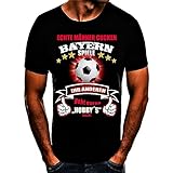 Bayern Fussball Stadt T-Shirt (XL) Schwarz