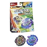 BEYBLADE Hasbro Hasbro Burst QuadDrive Wrath Fafnir F7 und Berserk Linwyrm L7 Kreisel Doppelpack – 2 Battling Game Top Spielzeug für Kinder ab 8 Jahren