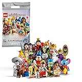 LEGO 71038 Minifiguren Disney 100, 1 von 18 Charakteren zum Sammeln, Überraschungstüte mit Spielzeug zum Bauen mit Micky Maus, Stitch, Mulan & mehr (1 Stück - zufällig gewählter Stil)