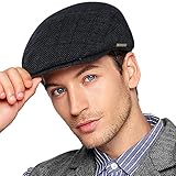 Wantonfy Barett Cap Herren Schiebermütze chirmmütze Gatsby Schirmmütze Newsboy Flat Cap Baskenmütze 1920 Stil Gatsby Kostüm Accessoires