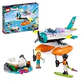LEGO Friends Seerettungsflugzeug, Flugzeug-Spielzeug mit Wal-Figur und Mini-Puppen, Tier-Pflege Geschenk zum Geburtstag für Mädchen, Jungen und Kinder ab 6 Jahren 41752